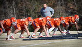 Young offensive linemen putting extra practices to good use