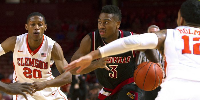 Clemson held on to beat Louisville Sunday at Bon Secours (Photo by Josh Kelly, USAT)