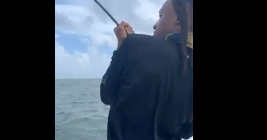 DeAndre Hopkins reeling in his sea monster