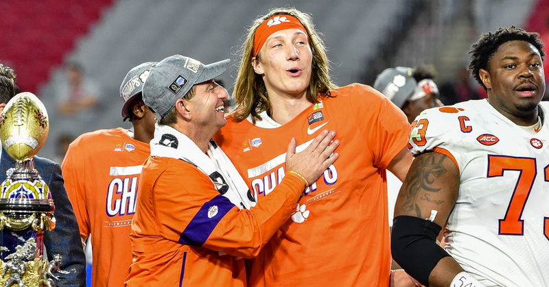 Swinney had a good time at Trevor Lawrence's wedding