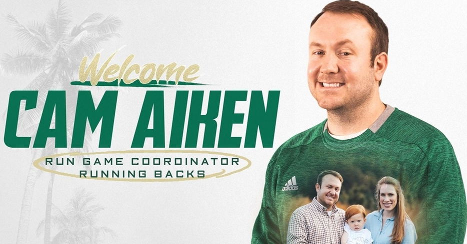 Aiken is a Clemson grad and longtime assistant. (USF social media photo)