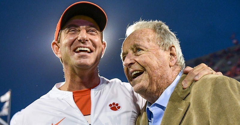 Swinney says Bobby Bowden claimed him as one of his own, would be OK with record