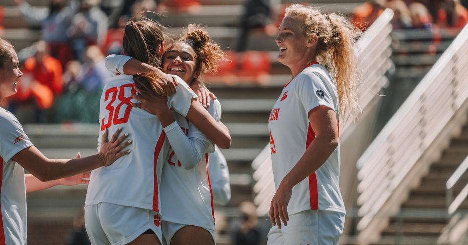 Morris scored twice and assisted a goal. (Clemson athletics photo)