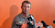 Swinney excited for start of practice, updates injuries, happy with OL weight