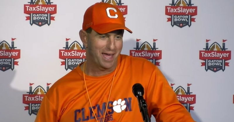 Dabo Swinney says Clemson stock is 