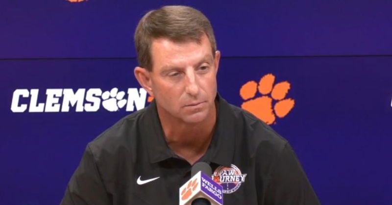 WATCH: Dabo Swinney talks 'Old Testament' rant on caller, ND matchup