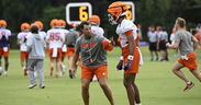 Day One Practice Insider: Freshman receiver earns attention from Dabo Swinney