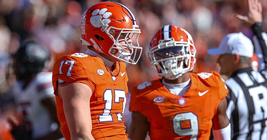 Clemson dropped five spots to No. 17.