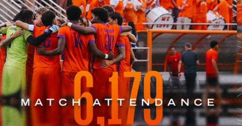 Clemson men's soccer reached the 6,000-fan goal for the match, where the new ACC foe Stanford Cardinal held on to the win.