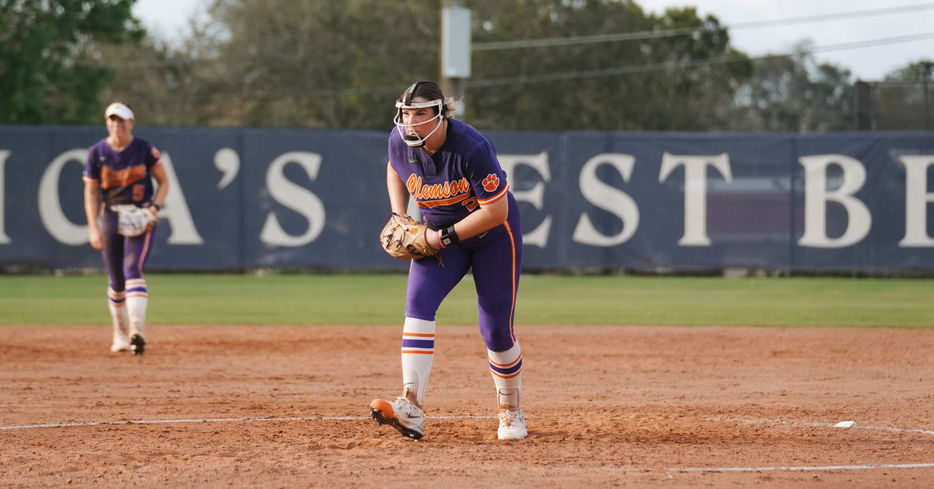 Brooke McCubbin started Clemson's second game of the day. (Clemson athletics photo)