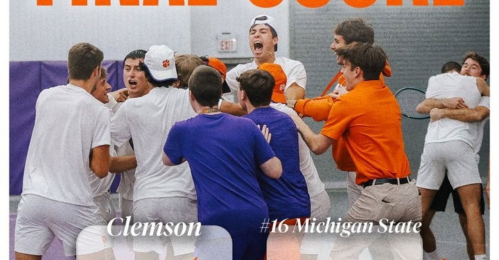 Clemson men's tennis captured its highest ranked win since beating No. 15 Virginia Tech on March 15, 2015.