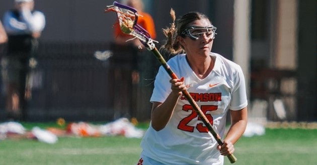 Clemson lacrosse dropped a second game in a row, falling to Duke over the weekend and then Mercer (Clemson athletics photo).